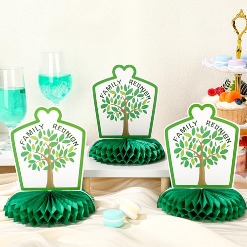 Image of 16 Pcs Family Reunion Honeycomb Centerpiece Family Gathering Party Honeycomb Centerpiece Table Decoration for Gathering Party Supplies