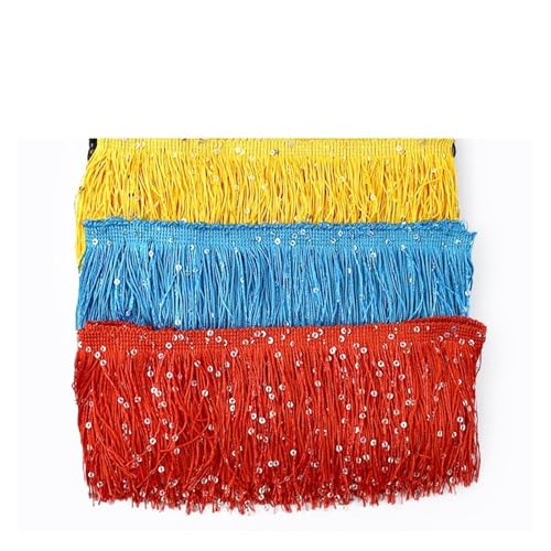 Ribete de flecos con lentejuelas de 10cm y cinta de 4 metros para coser vestidos 3
