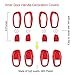 31Pcs Interior Accessories Decoration Cover Trim Air Conditioning Vent Decoration & Door Speaker & Water Cup Holder & Headlight Switch for Jeep Renegade (Red, 31Pcs)