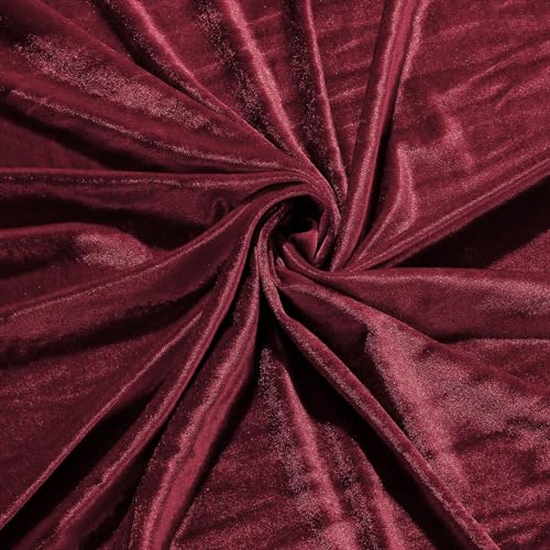 VitalCozy 5 Yards Stretch Velvet Fabric by The Yard 59"