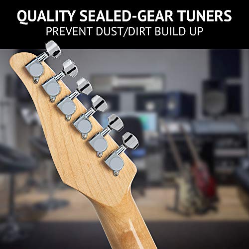 image for LyxPro 39” Electric Guitar TL Series, Full-Size Paulownia Wood Body,