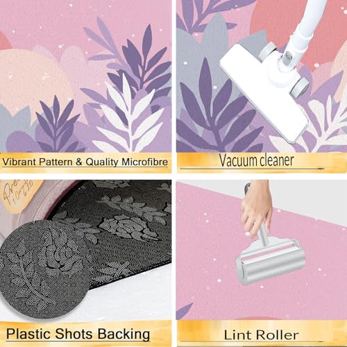 Alfombrillas de cocina para evitar salpicaduras juego de alfombras absorbentes rosa 6