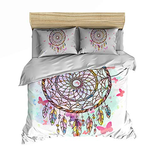 Juego De Cama Funda Nórdica Y Juego De Funda De Almohada Poliéster-Algodón...