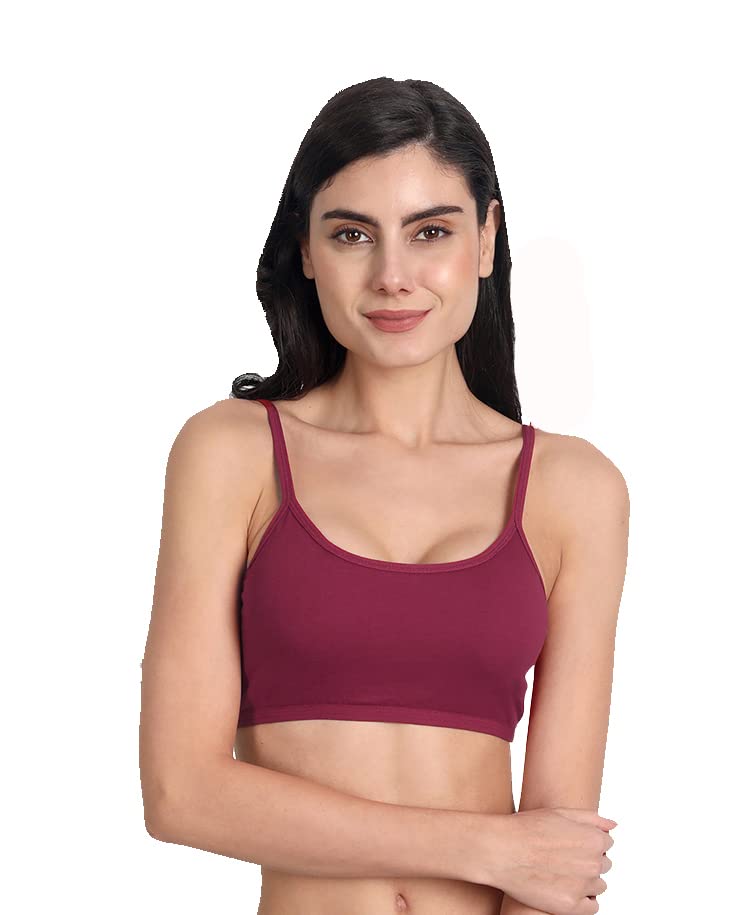 aimly Women's Cotton Non-Padded Non-Wired Mid Coverage Sports Bra-picture-11