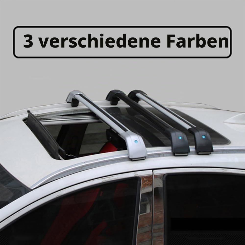DachträGer RelingträGer für xpeng g9 2022-2024, Dachgepäckträger Dachträger Querträger Aluminium Diebstahl-Bars Auto Zubehör 2 Stück,Black
