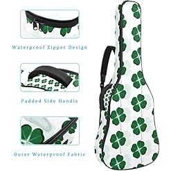 Hondank Housse de protection imperméable pour guitare acoustique Motif trèfles Épaisseur 1 cm, Multicolore 03., 42.9×16… - Les Beatles, Paul McCartney, John Lennon, RIngo Starr, George Harrison Hondank Housse de protection imperméable pour guitare acoustique Motif trèfles Épaisseur 1 cm, Multicolore 03., 42.9x16… – Image 4