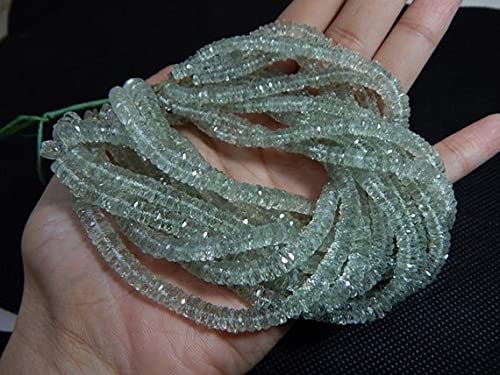 Améthyste verte LKBEADS : perles de pierre naturelle 6.8x5.2 mm pour enfilage et loisirs créatifs.