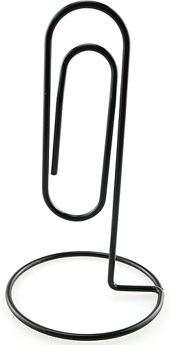 HJ Garden 1 soporte negro para notas de estudio, soporte para notas de escritorio de oficina, soporte y organizador para notas, accesorio de oficina