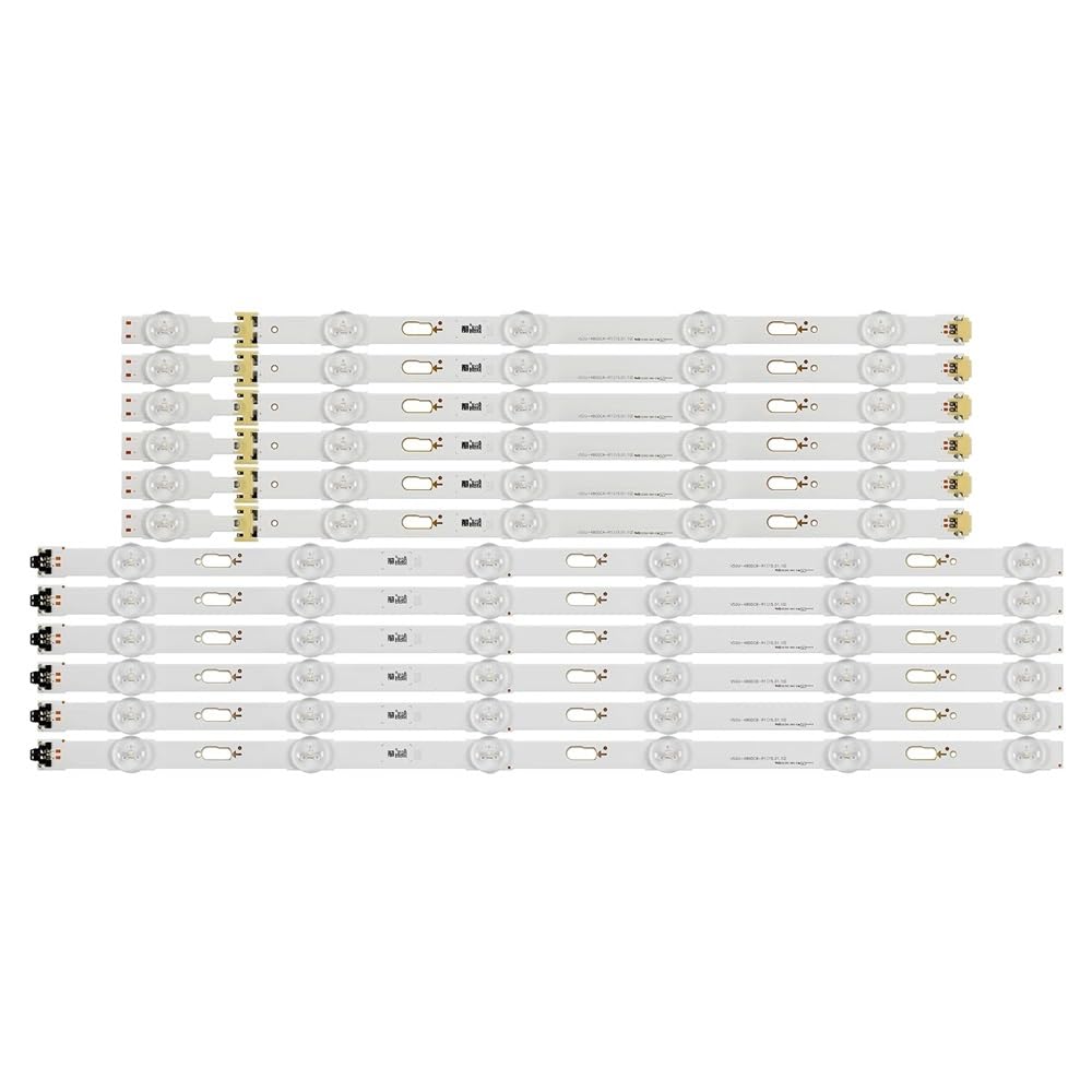 MAKAZHZZRM 12pcs LED Backlight Strip Fit For Samsung UE48JU6000 BN96-34793A BN96-34794A S_5U75_48_FL_R6 S_5U75_48_FL_L5 LM41-00121G 00121H