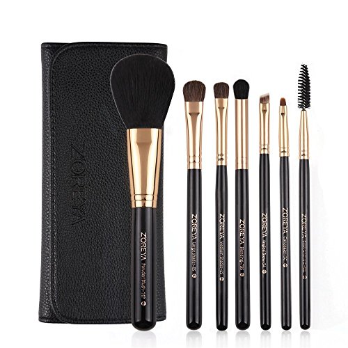 Birthday Gifts For Women,Makeup Brushes, Professional Makeup Brush Set Premium Synthetic Blending Blush Eye Shadow Eyebrow Eyelash Concealer Face Powder Brush Cosmetics Brushes Kit with Bag(7 Pcs)