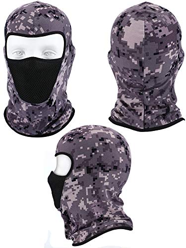 Blulu 4 Pieces Balaclava Face Mask Windproof Sun Dust Protection Mask Breathable Full Face Cover For Outdoor Activities (Color Set 2) Camouflage #TOP5