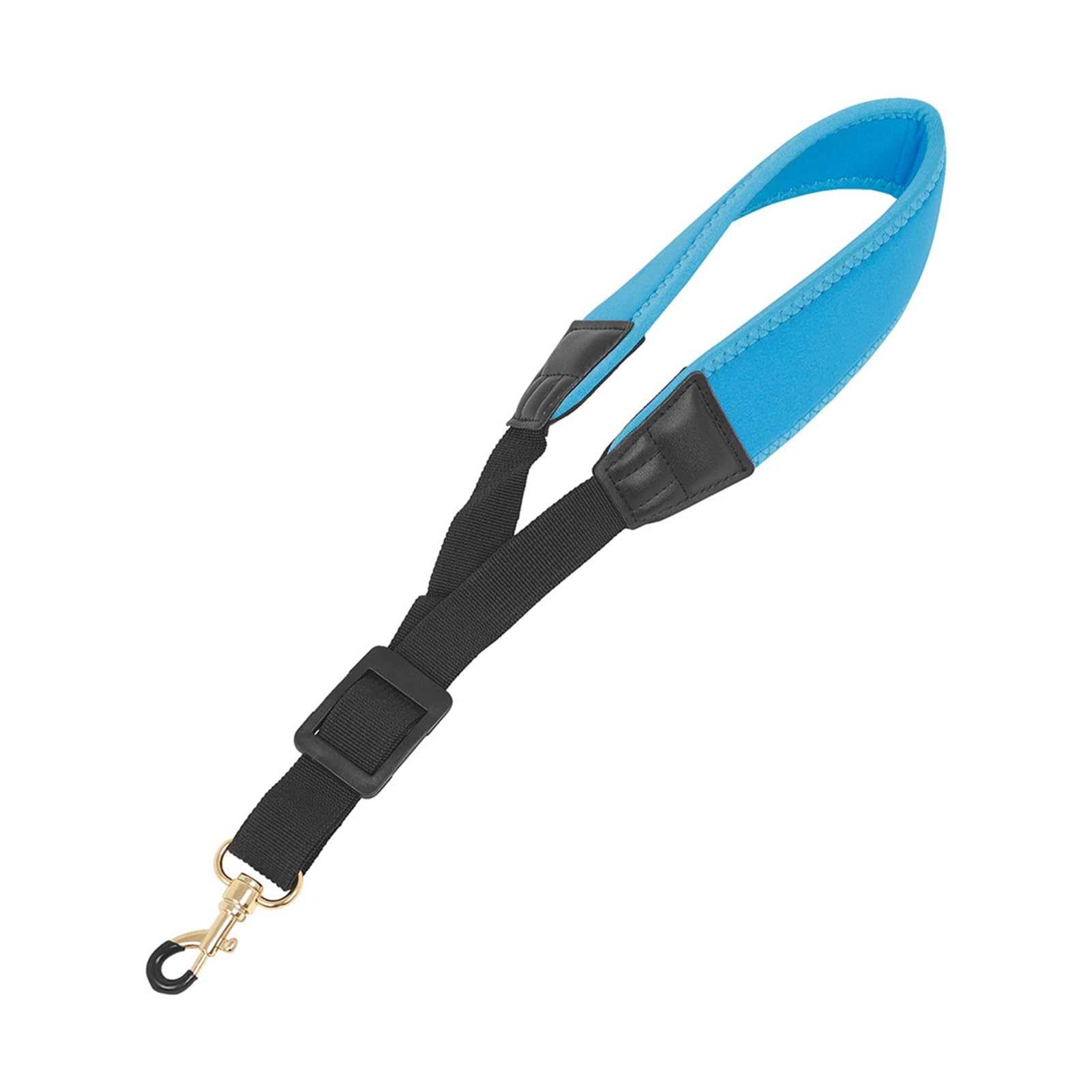 Saxophonhalsriemen, Verstellbarer Saxophonhalsgurt Nylon Sachsen mit Metallhaken Klarinette Nackengurt Sax (BLUE)