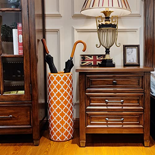 Hozuso Porcelain Ceramic Umbrella Stand Umbrella Holder Modern Style Floor Vase For Storing Canes Walking Sticks For Entryway Indoor Decor 24‘’High #TOP7