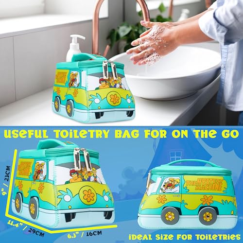 Image of Get Trend Scooby Doo Toiletry Bag, Travel Essentials, Girls Makeup Bag Airplane, Cruise Essentials, Travel Accessories, Gifts for Women, Teens (Multi Scooby)