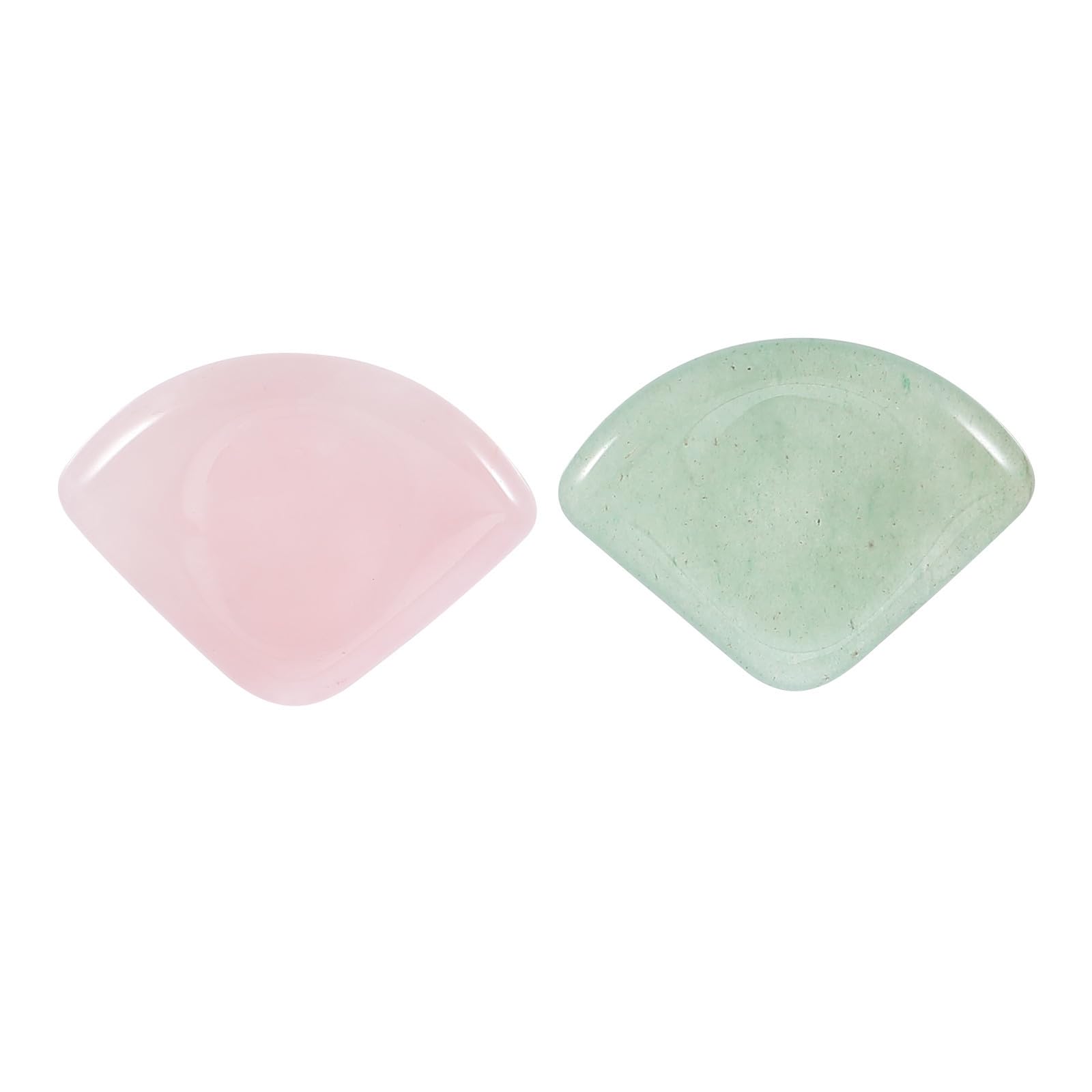 FRCOLOR 3ensembles De Massage Forme De Fan Outil Gua Et Jade Pour Visage Améliore La Circulation Sanguine Et Réduit Poches