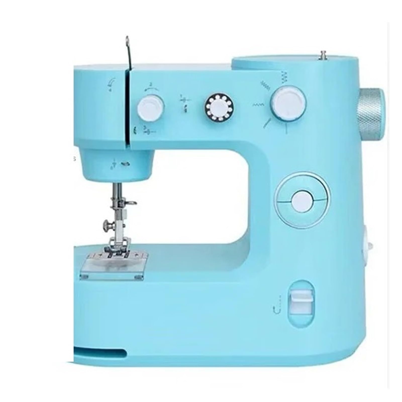 Maszyna do szycia Mini Domowa Mała Maszyna do szycia Wielofunkcyjna Eat Thick Szycie Elektryczna Maszyna do szycia Wszechstronne zastosowania(Blue)
