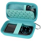 Comecase MP3 & MP4 Player Case for SOULCKER/G.G.Martinsen/Grtdhx/iPod Nano/Sandisk Music Player/Sony NW-A45 and Other Music Players with Bluetooth. Fit for Earbuds, USB Cable, Memory Card - Green