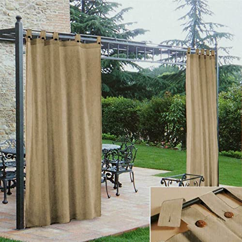 Morbidissimi – Tenda Gazebo da Esterno Idrorepellente e Resistente, Colore Beige, Misure 200x270 cm, Dotata di Passanti e Chiusura con Bottone, 100% Made in Italy