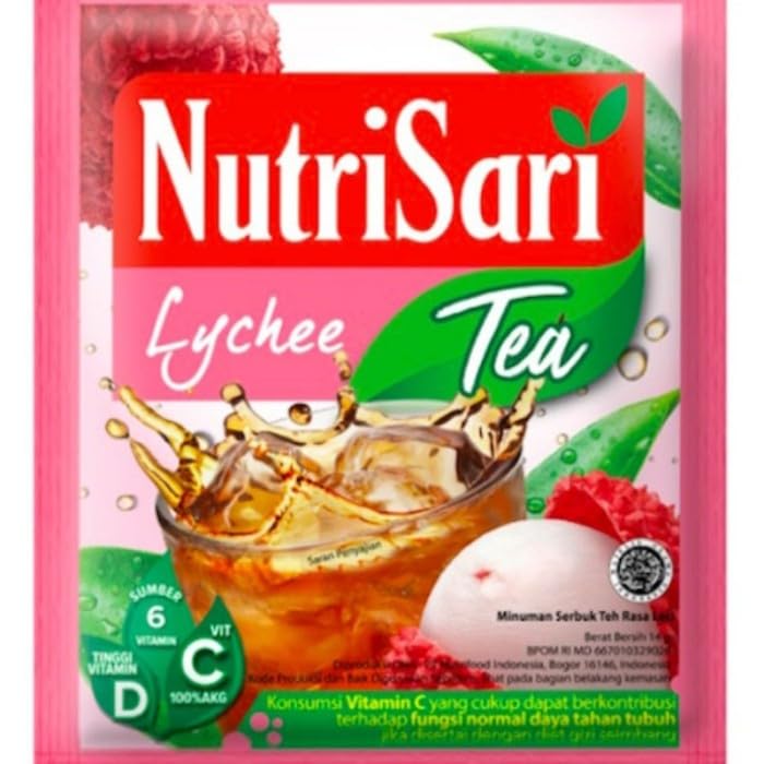 NutriSari Lychee Tea Instant Drink Powder 10-ct, 110 gram