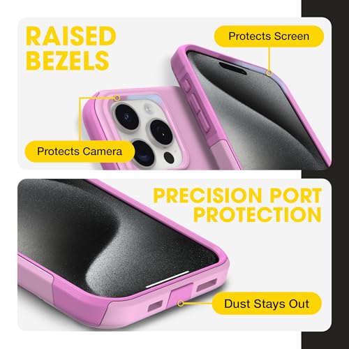 OtterBox iPhone 15 Pro Commuter Series MagSafe Case - Run Wildflower by OtterBox - Used condition - Image 3