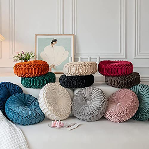 Cuscino Rotondo in Velluto per Divano Letto