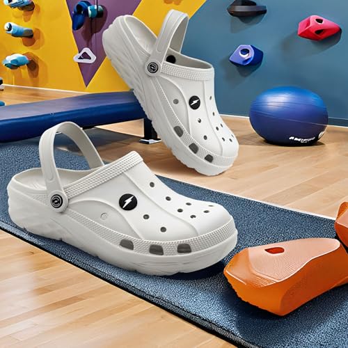 Image of BRUTON Unisex EVA Sandals | Lightweight Clogs with Adjustable Back Strap | Breathable Anti-Slip Casual Sandals for Walking, Beach, Travel & Daily Wear