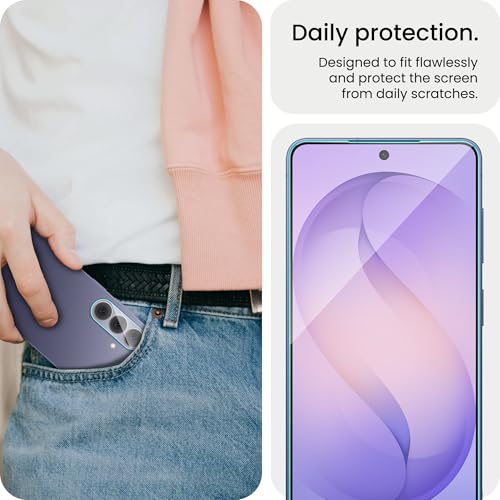Image of ArmourPro Tempered Glass and Clear Camera Lens Protector for Samsung Galaxy S26, Edge to Edge Screen Guard, Anti-Bubble, Scratch Resistant, Anti-Fingerprint, Installation Kit | Clear