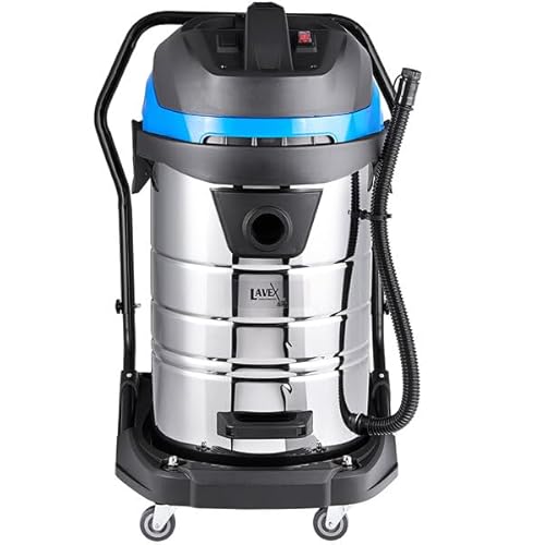 Glownary Commercial Wet/Dry Vacuum, 21 Gallon, 1400W, Stainless Steel with