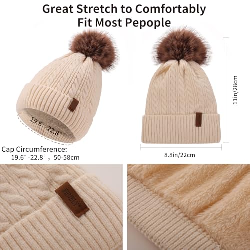 Set Invierno: Gorro, Bufanda y Guantes Táctiles para Mujer miniatura 5
