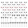 Bestonzon 50 stuks geassorteerde cartoon ogen fruitvork food picks dessert fruit picks voor bento sandwich voorgerecht