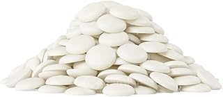 Merckens Super White Coating Chocolate by Cambie, 2 lbs of White Melting Wafers for Dipping, Enrobing, Molding, and Glazing, For Chefs and At-Home Bakers