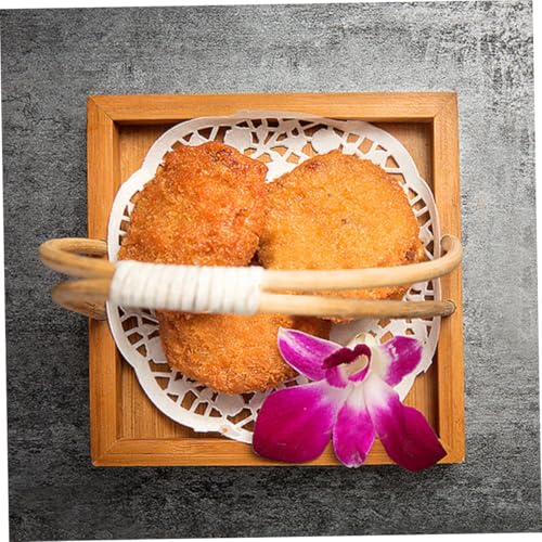 Bandeja para servir sushi estilo japonés con asa pequeña miniatura 7