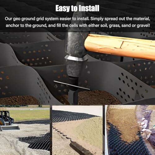 Géo-grille de support de base pour allée carrossable en PE - 8