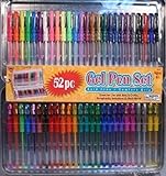 Nicole GEL270-CL-FBA Gel Pens With Comfort Grips & Tin Storage Case