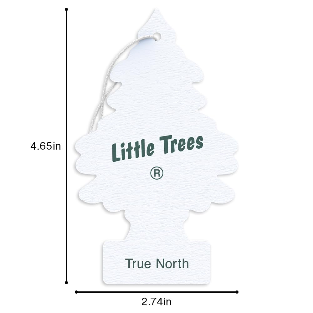 LITTLE TREES Lufterfrischer Auto Lufterfrischer Hängender Baum bietet lang anhaltenden Duft für Auto oder Zuhause True North 24 Lufterfrischer