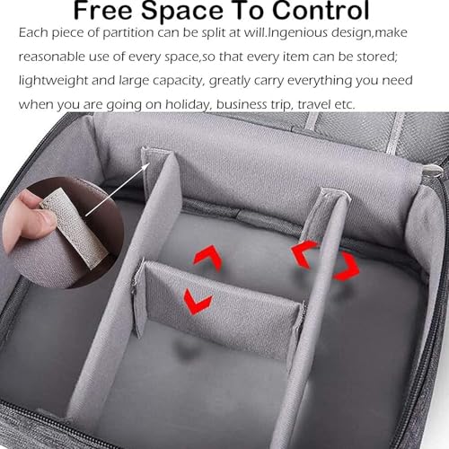 Image of YAGVIZ Waterproof Beauty Organizer, Travel Storage Bag for Cosmetics, Skincare Jewelry Lipstick Case Organizer, Makeup Pouch for Women Travel Cosmetics Case