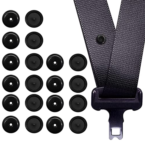 10 pares/paquete de topes para cinturón de seguridad de coche, universales, negros, accesorios de coche, útiles y prácticos.