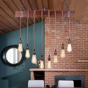 Farmhousependantlightskitchenislandkitchenlightfixturesrusticdiningroomlightfixturewith8e26bulbsocketsblackmetalandwoodbeamceilingpendantlightfixtureshanginglights Urban Country Home Decor Farmhouse pendant lights kitchen island kitchen light fixtures rustic dining room light fixture with 8 e26 bulb sockets black metal and wood beam ceiling pendant light fixtures hanging lights urban country home decor