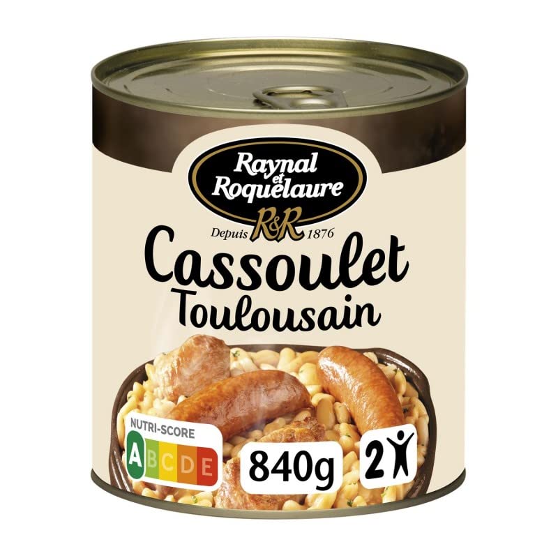 RAYNAL ET ROQUELAURE - CASSOULET TOULOUSAIN CUISINÉ À LA GRAISSE D'OIE - PLAT CUISINÉ 840G - LOT DE 3
