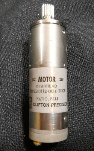 #US Clifton Precision Motor 28 VDC Gearhead Ratio 81.1.1/810112-06H/D398 U.S.A.