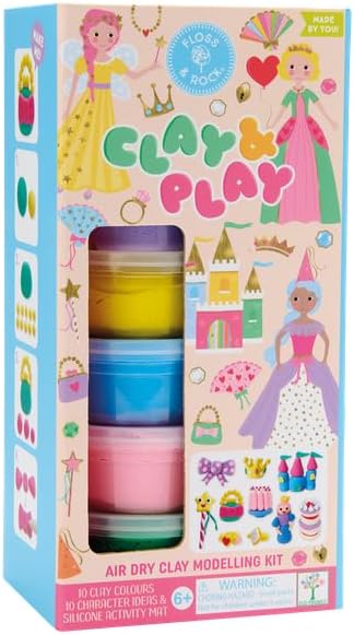 Floss & Rock Princess Clay & Play, 10-Inch, Multicolor