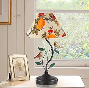 VRCT Metal LED Table Lamp, Nightstand LED Table Lamp, Retro LED Table Lamp For Bedroom Nightstand Living Room Bulb Not Included