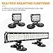 WFPOWER 2 Pack Strong Magnet Base Bracket for Light Bar, Powerful Magnetic Mounting Bracket with Rubber Pad for Work Light, LED Light Magnetic Mount Holder for Off-Road Driving Lamp, Roof Light Bar