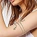 Peter Alan, Inc - Costume Mates Metal Snake Armband?Punk Metal Coiled Snake Spiral Upper Arm Cuff Armlet Bangle Bracelet for Girls and Women - Gold/Silver, Multi-colored, One Size