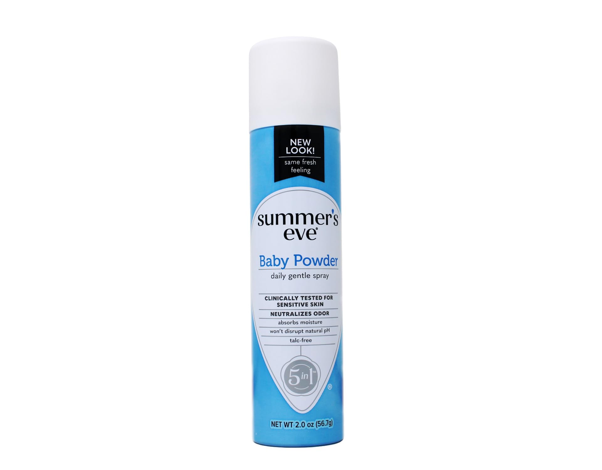 Summer's Eve Freshening Spray | Baby Powder | 2 oz Size | Pack of 6 | pH Balanced, Dermatologist & Gynecologist Tested