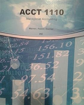 Paperback Acct 1110 Managerial Accounting Book