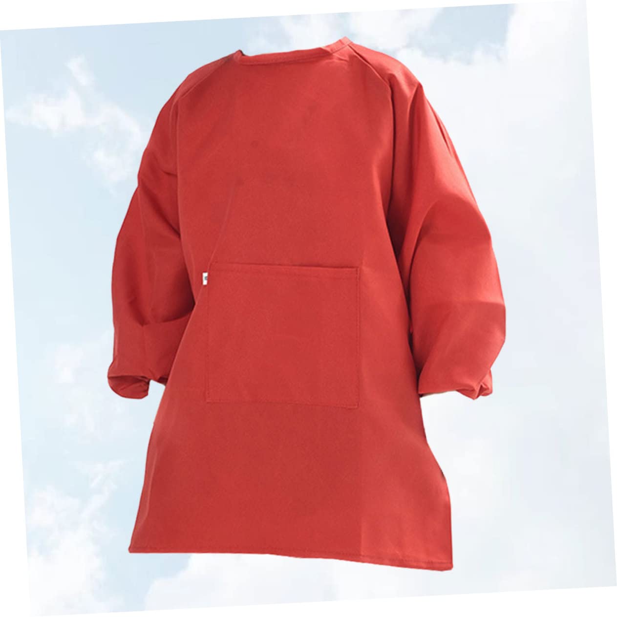 Abaodam 2piezas Delantal Infantil De De Manga Protector De Ropa Dibujar y Color Rojo