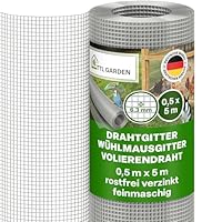 VEVOR Hardware Doek, 1/2 48 x 50ft 19 gauge, Hot Dipped Gegalvaniseerde Wire Mesh Roll, Kippengaas Schermen, Wire Mesh voor Konijnenkooien, Tuin, Kleine Knaagdieren