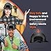 ACERPAL Cap Style Vented Black Solid Color OSHA Hard Hat with 6 Point Suspension