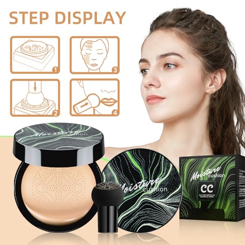 Ursoulney Mushroom Head Air Cushion Cc Cream - Bb Cream Foundation Makeup Moisturizing Concealer Long-Lasting thumb #8